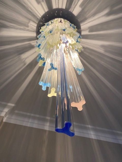 Rare chandelier by Venini