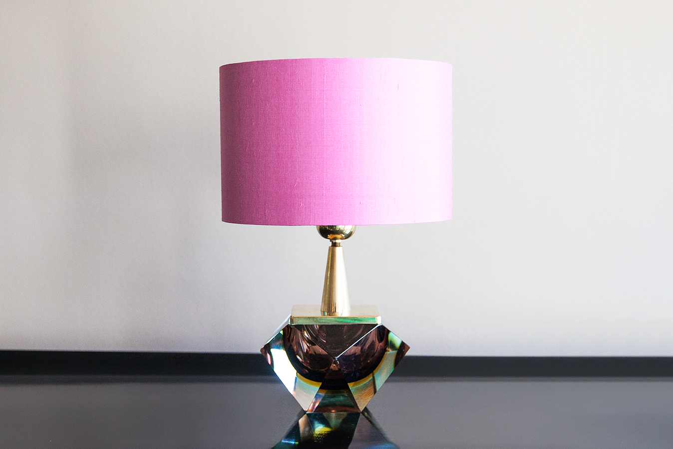 Table lamp, „Cube“ Prod. Sommerso