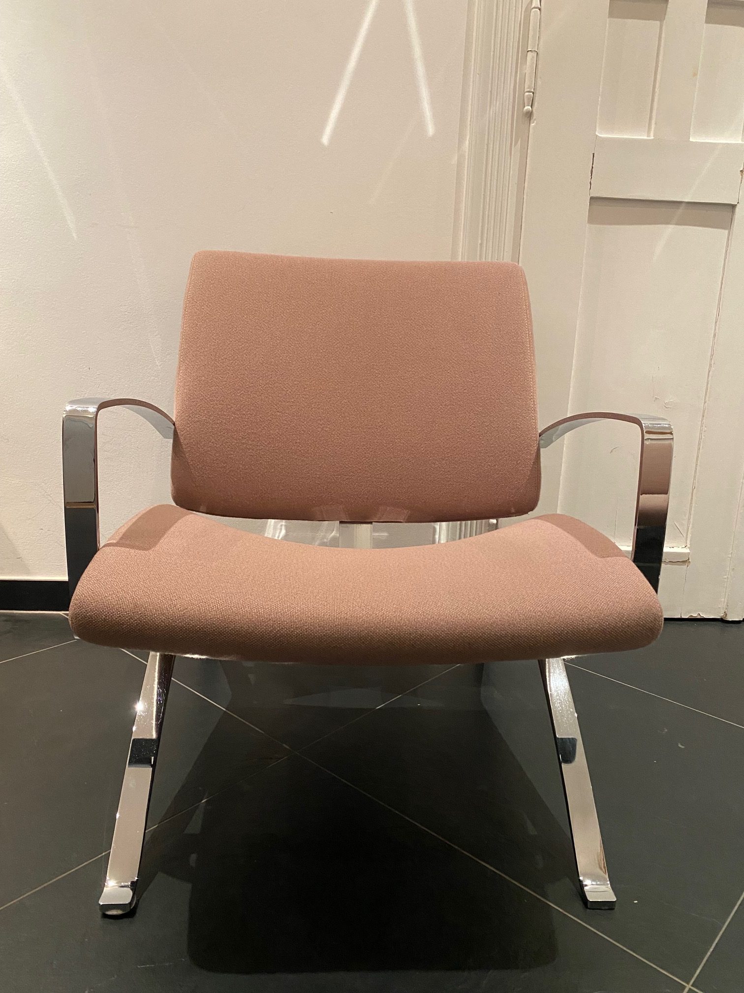 Elegant rare pair of Lounge chairs